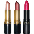 Revlon Super Lustrous 3-Piece Lipstick Gift Set – Cream, Pearl & Matte Finishes