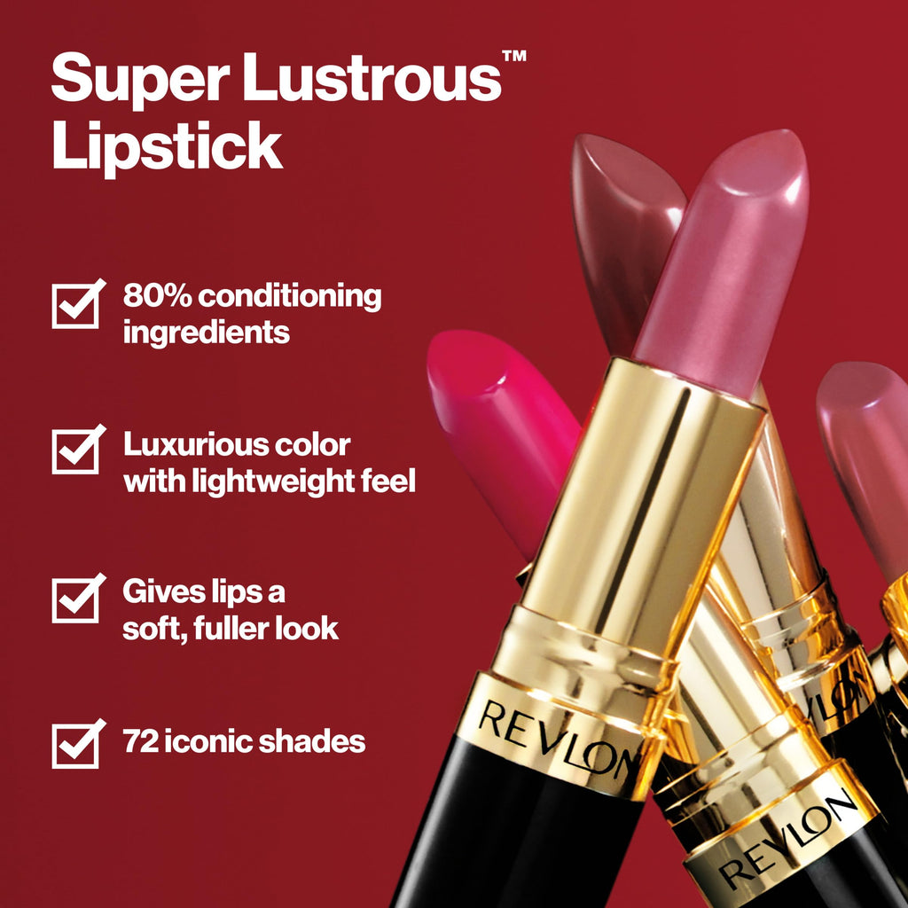 REVLON Super Lustrous Lipstick Gift Set — 5 Creamy Shades