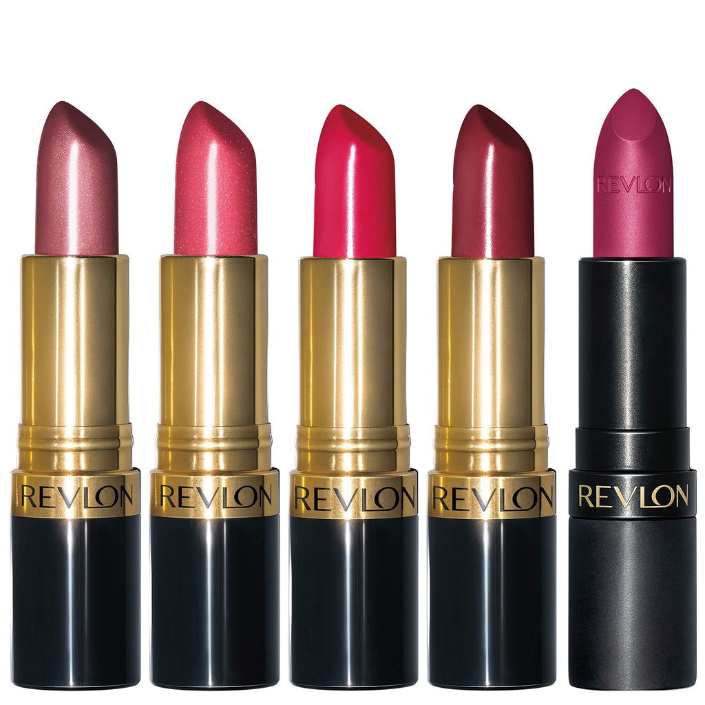 Revlon Super Lustrous 5-Piece Lipstick Gift Set – Matte, Pearl & Cream Finishes