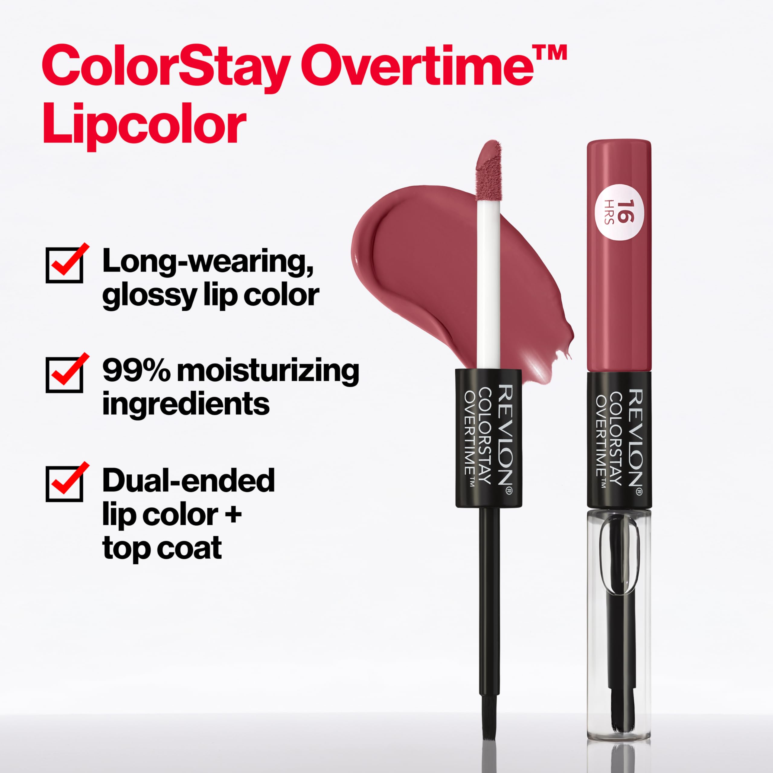 Revlon ColorStay Overtime Lipcolor + Clear Gloss in 340 Eternally Tan
