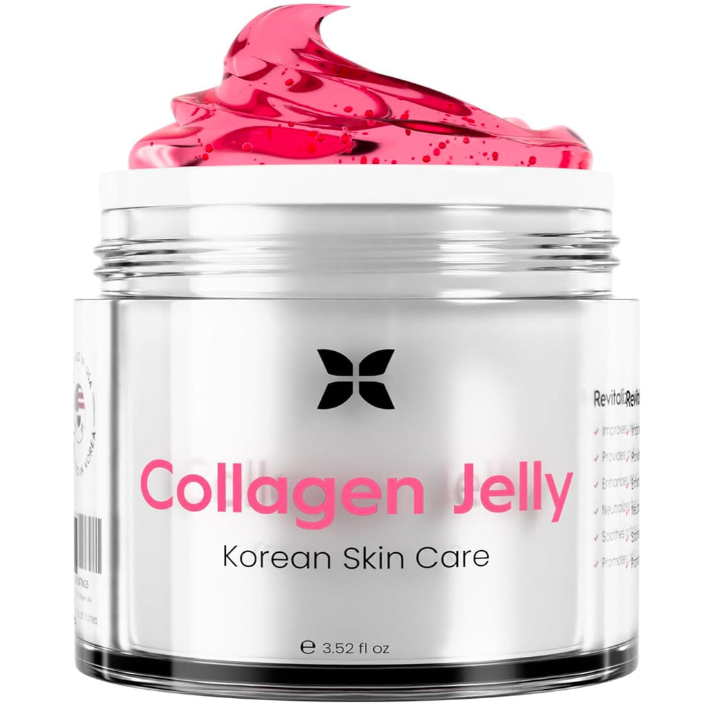 REVOMADIC REVO Collagen Jelly – Korean Anti-Aging Hydration with Collagen, Niacinamide, Hyaluronic Acid & Vitamin C (3.52 fl oz)