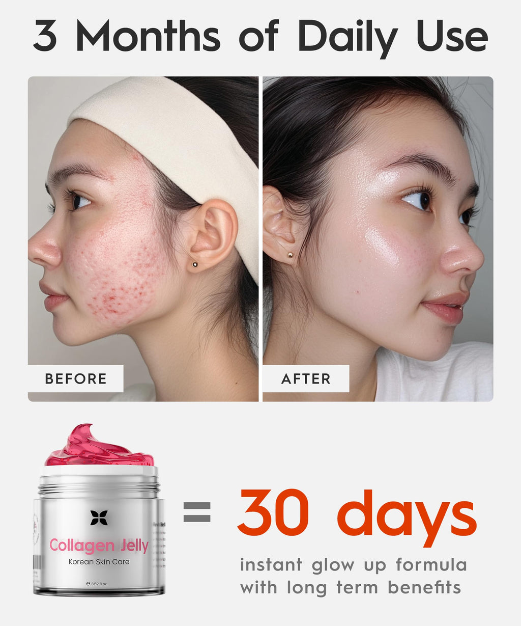 REVOMADIC REVO Collagen Jelly – Korean Anti-Aging Hydration with Collagen, Niacinamide, Hyaluronic Acid & Vitamin C (3.52 fl oz)