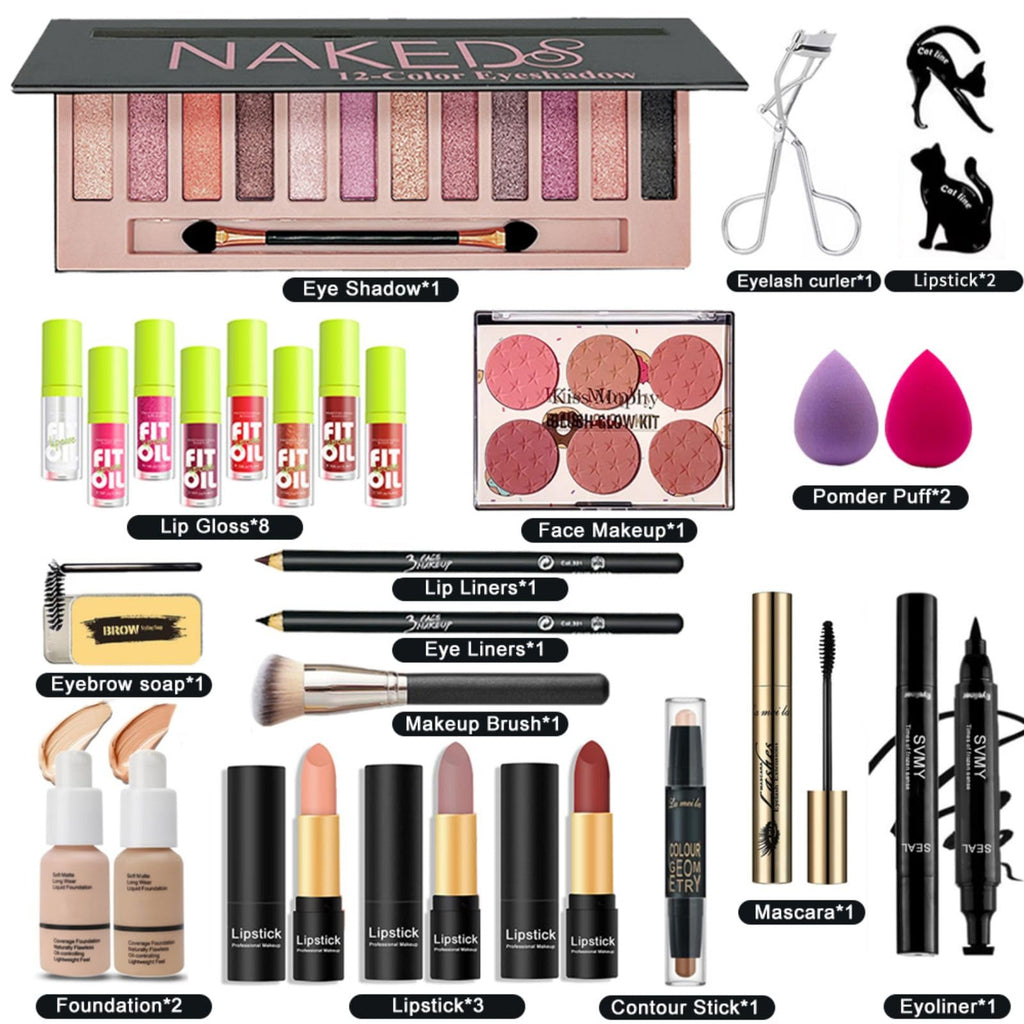 RevoNext 28-Piece All-in-One Makeup Kit – Beginner Friendly Set for Women