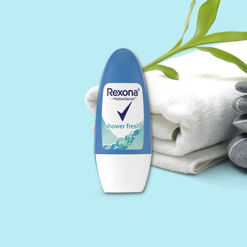 Rexona Shower Fresh Roll-On Antiperspirant Deodorant for Women – Pack of 3 (50 ml each)