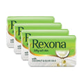 Rexona Silky Soft Skin with Coconut & Olive Oils – 4 x 100g Deodorant Pack