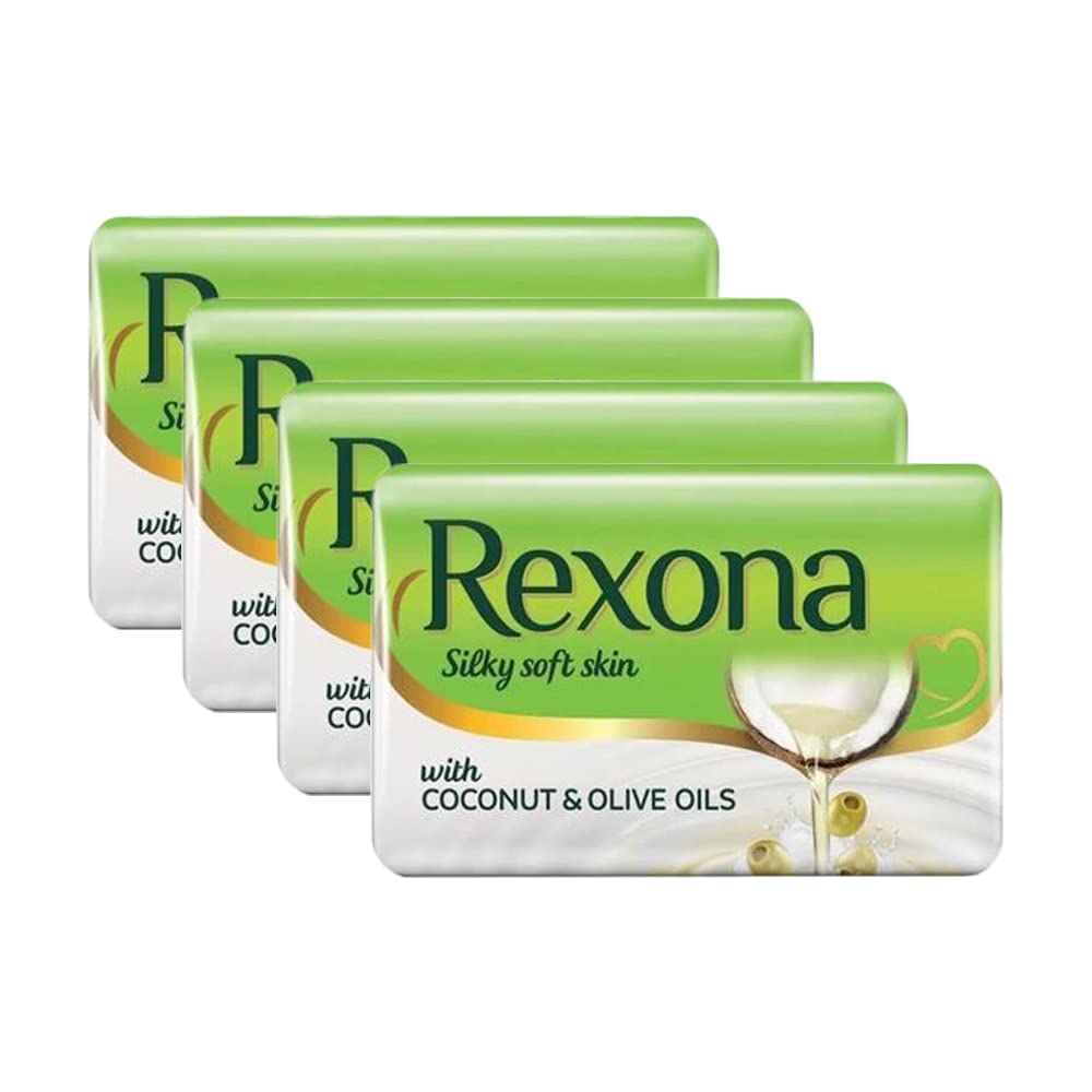 Rexona Silky Soft Skin with Coconut & Olive Oils – 4 x 100g Deodorant Pack