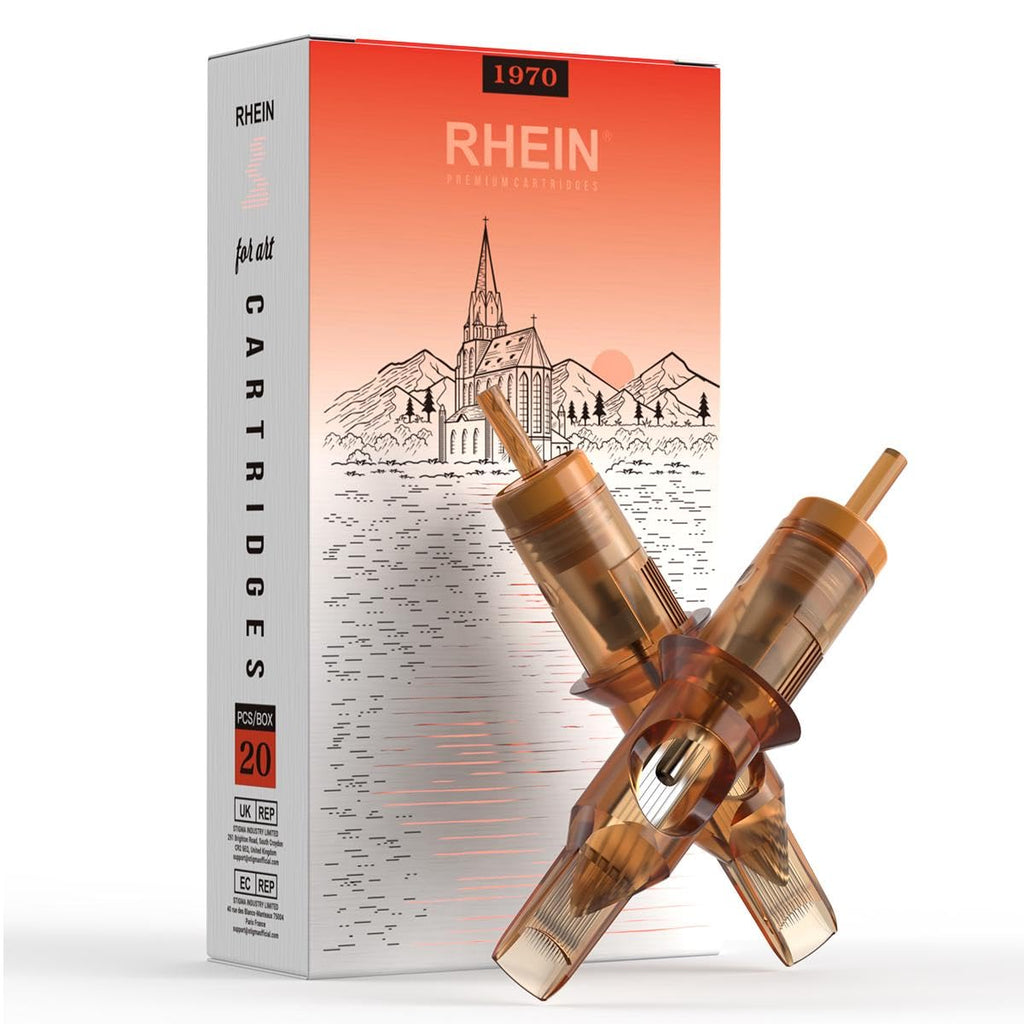 RHEIN Tattoo Cartridge Needles 20pcs – 9RM Round Magnum 0.35mm | Safe EO Sterilized