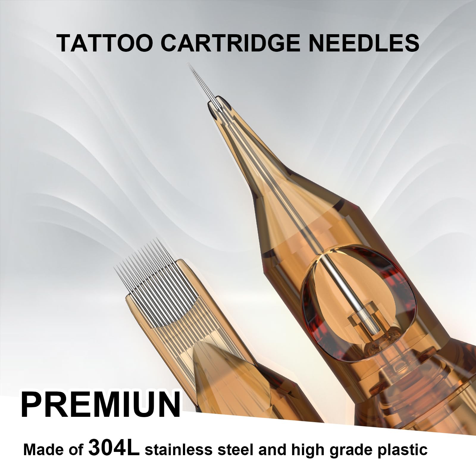 RHEIN Tattoo Cartridges Needles 50pcs 9RL – Mixed #10 Bugpin 0.3mm, 7mm X-Taper EN02-50-1009RL