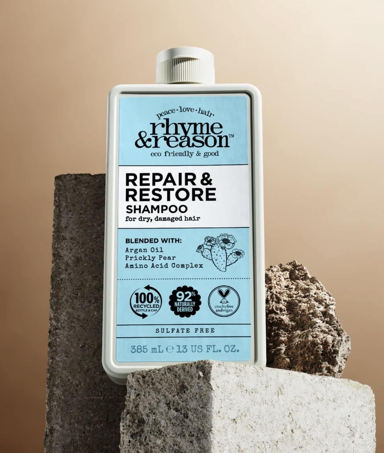 Rhyme & Reason Repair & Restore Shampoo & Conditioner Combo – 13 oz Each | Dry Hair Hydration, Vegan & Cruelty-Free