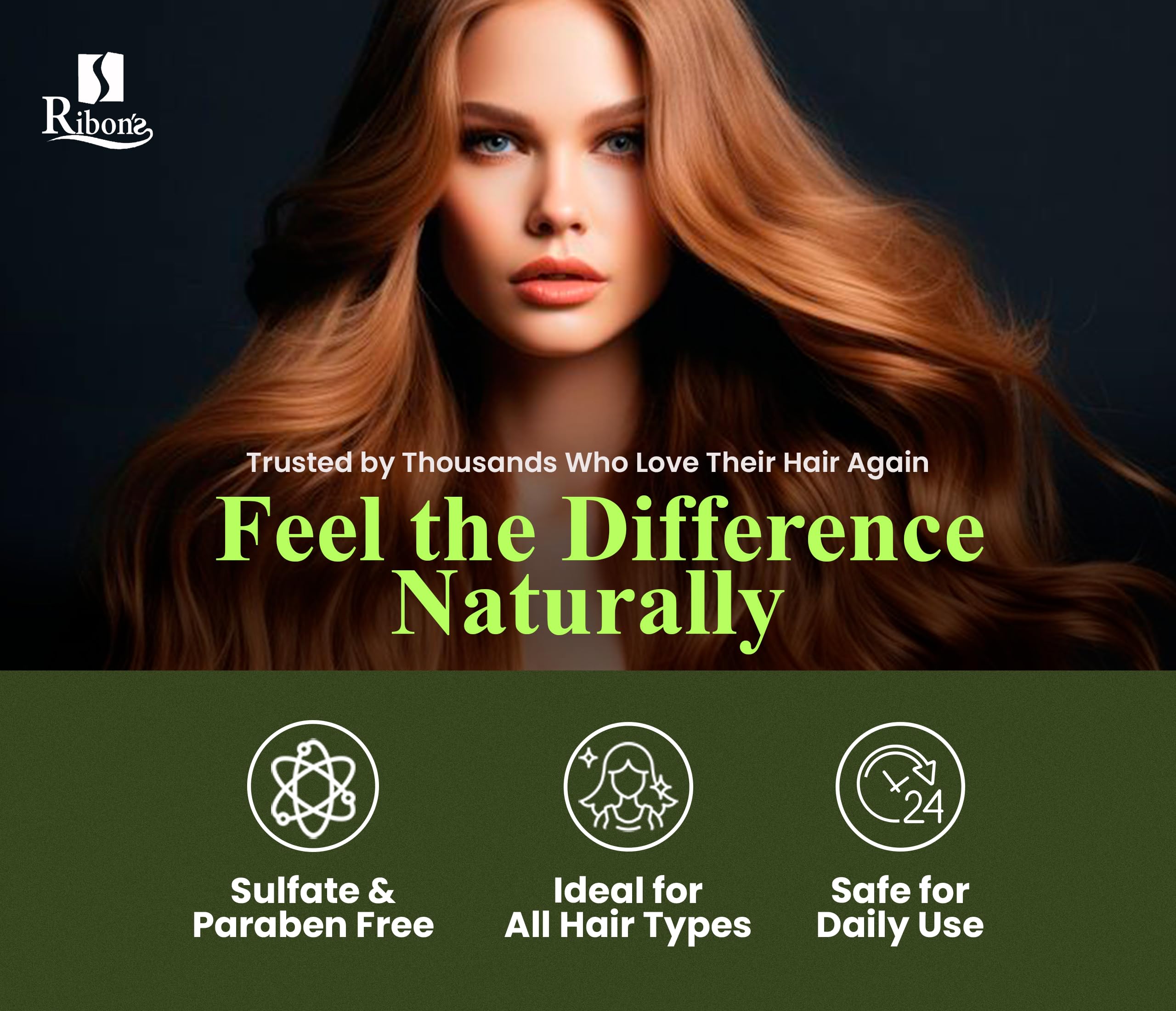 Ribon's Natural Shampoo & Conditioner Set for Hair Growth – Onion, Rosemary & Aloe