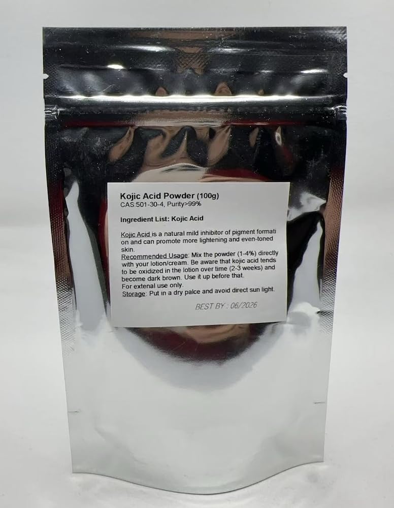 Rice Essence Kojic Acid Powder — Pure 100 g (Pack of 2) | Kojic Powder for Skincare