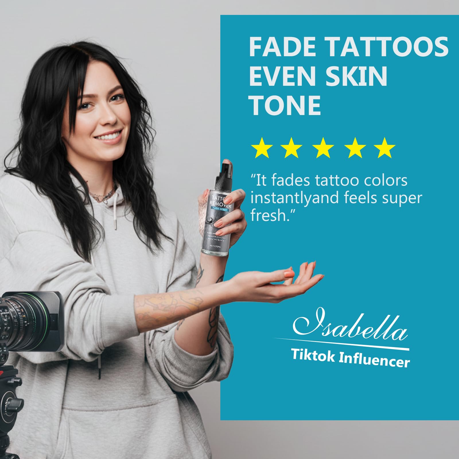 Richie House Tattoo Remover Spray – Natural, Non-Invasive Ink Fading
