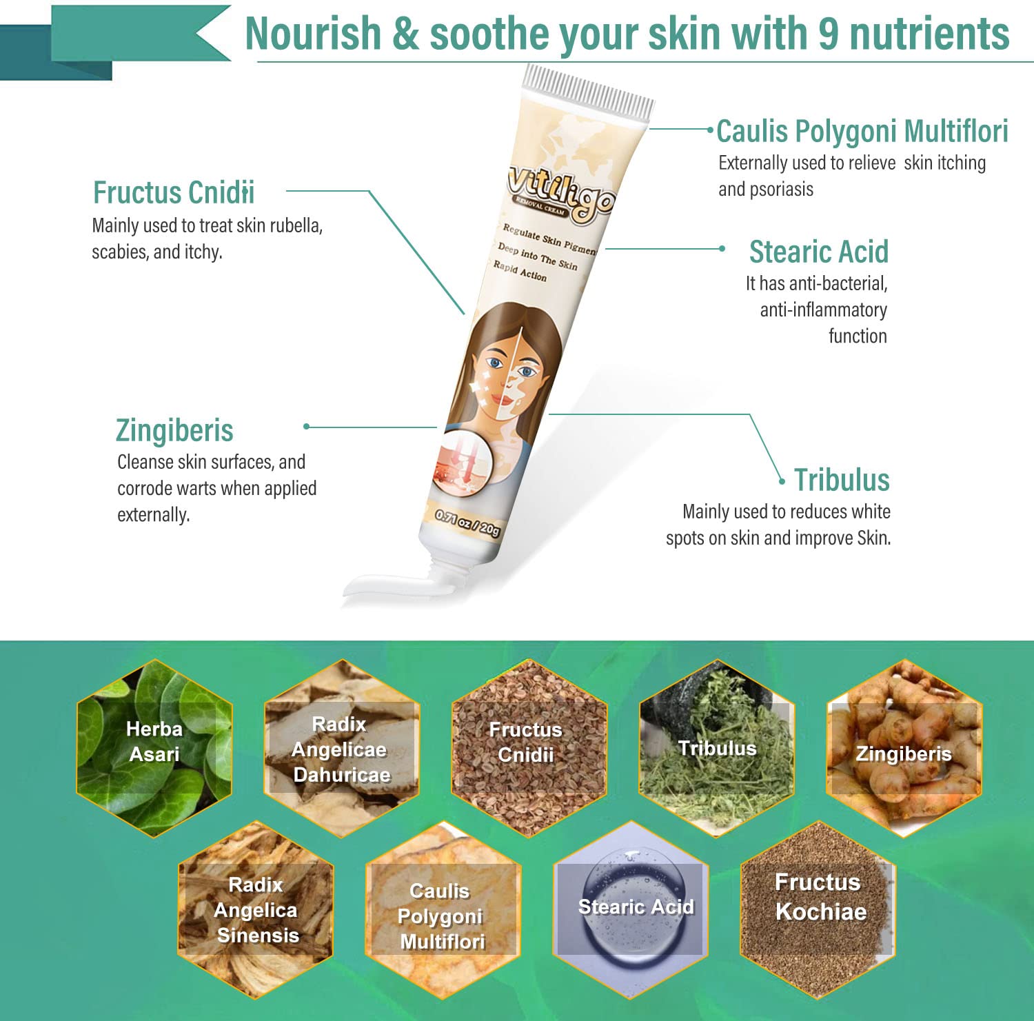 Richie House Vitiligo Cream – Natural Formula to Support Even Skin Tone