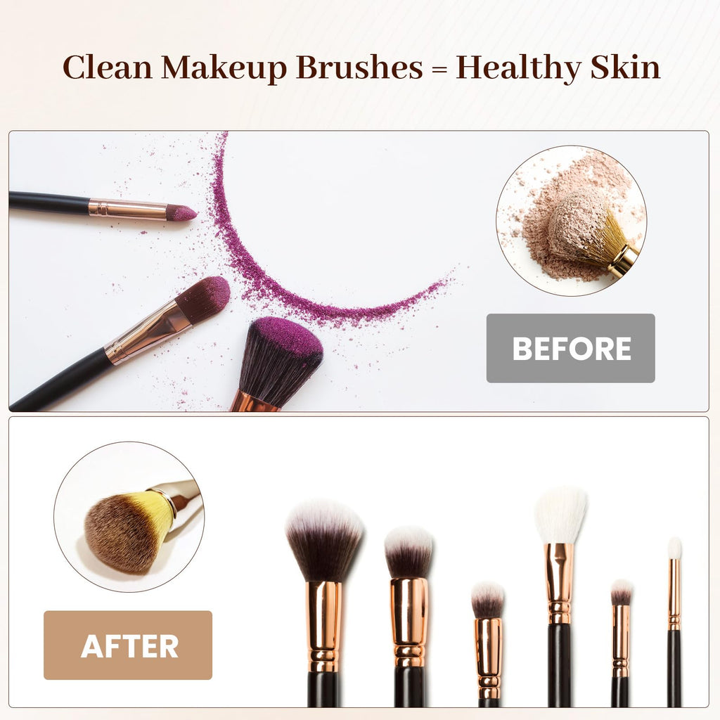 RICRIS Premium Makeup Brush Cleaner Dryer – Super-Fast Electric Spinner