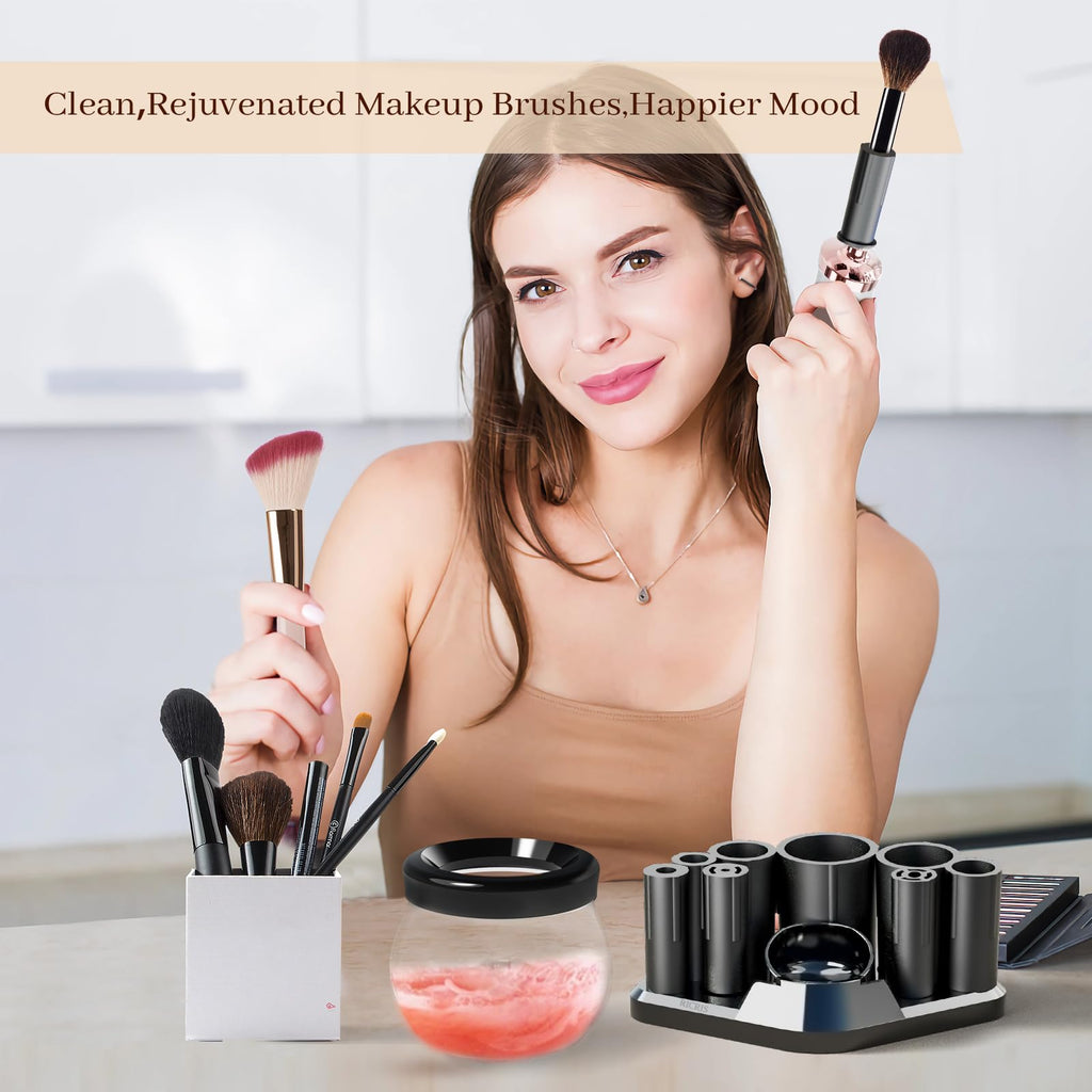 RICRIS Premium Makeup Brush Cleaner Dryer – Super-Fast Electric Spinner