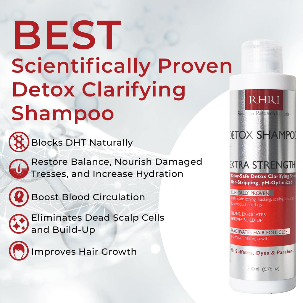 Rida Hair Research Institute Detox Shampoo – Clarifying for Build-Up & Scalp Comfort