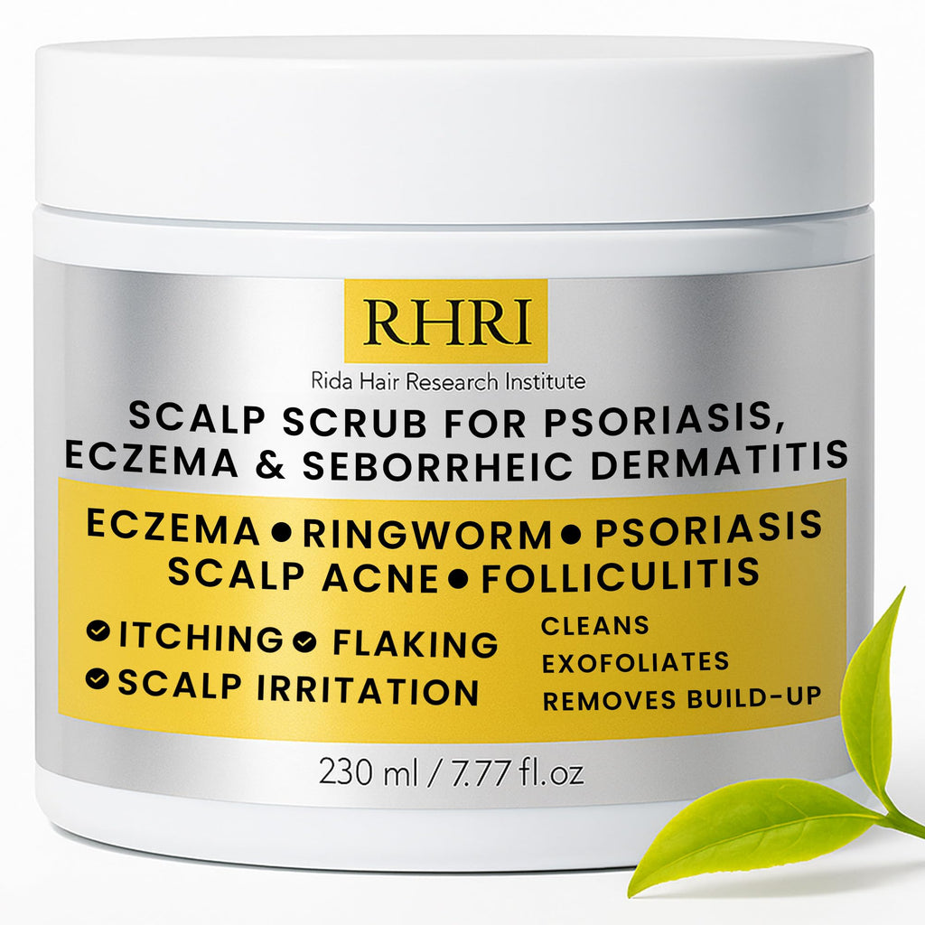 Rida Hair Research Institute: Anti Fungal Scalp Scrub with DHT Blockers, Mineral Complex & Tea Tree Oil