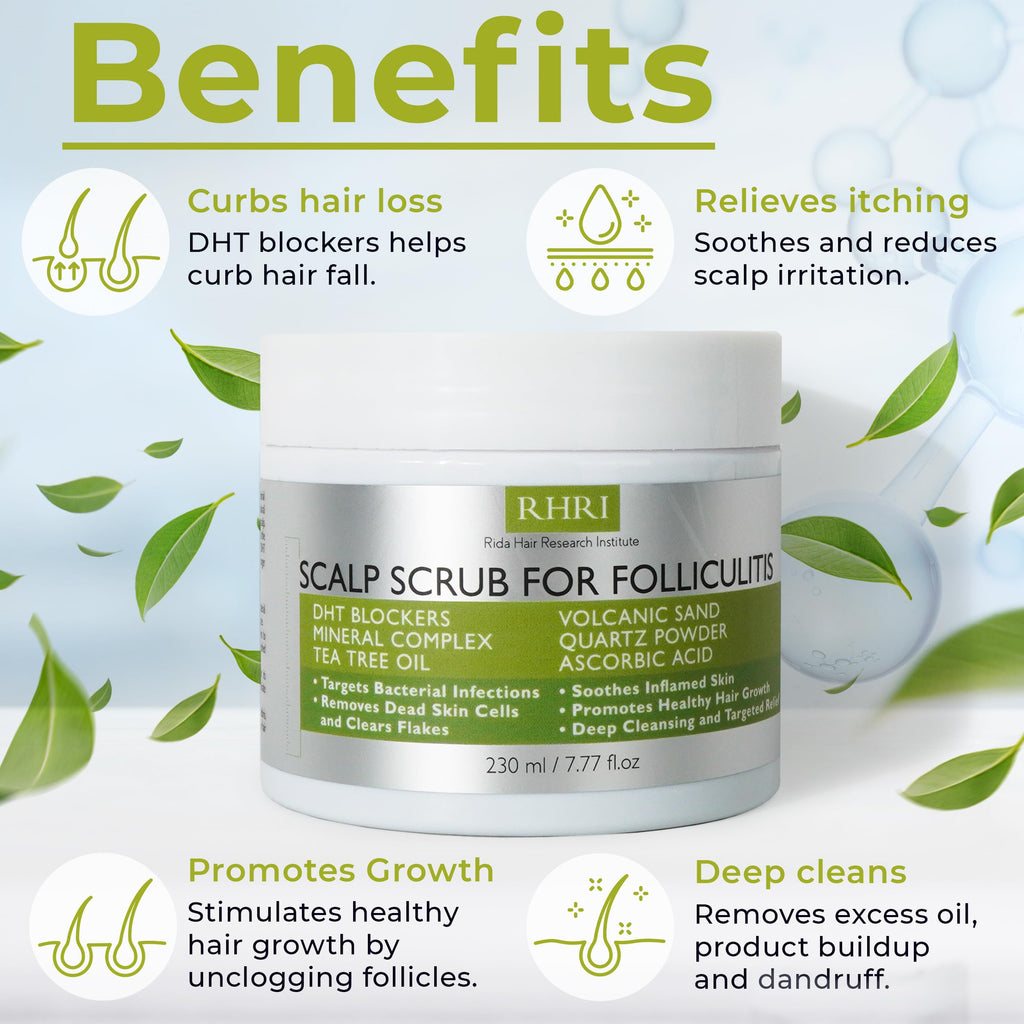 Rida Hair Research Institute – Anti Fungal Scalp Scrub (Pre-Shampoo) for Folliculitis & Dandruff