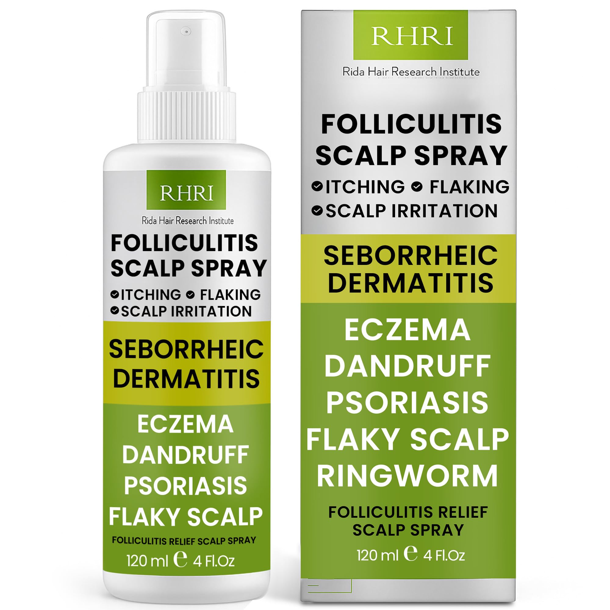 Folliculitis Scalp Spray — Dandruff & Psoriasis Relief | Rida Hair Research Institute