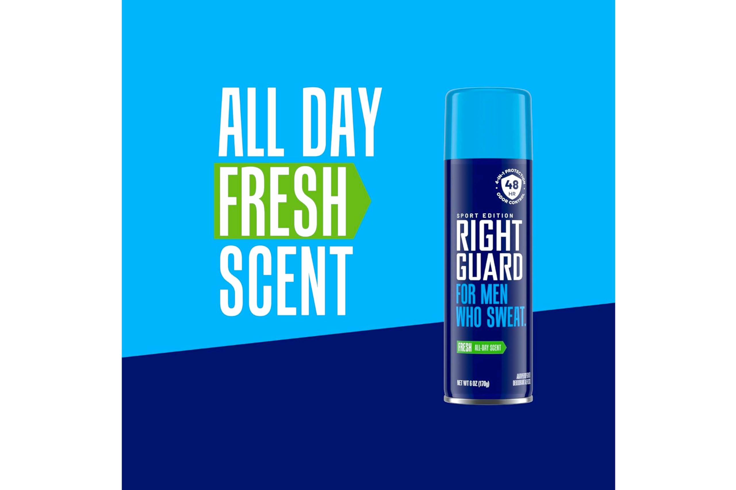 Right Guard Sport Fresh Antiperspirant Spray 6 oz – Pack of 4