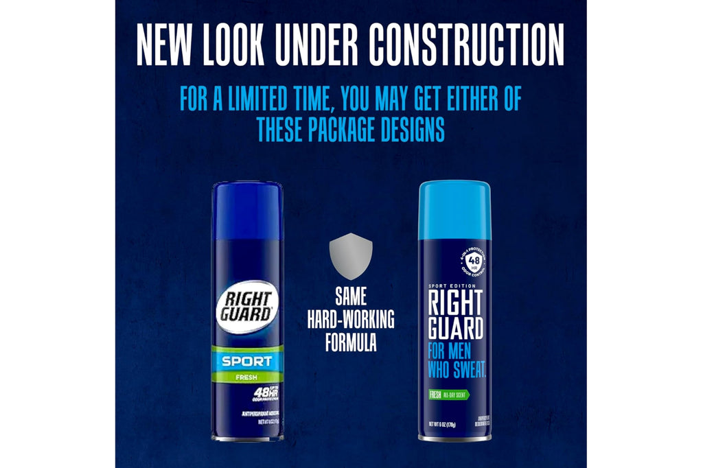 Right Guard Sport Fresh Antiperspirant Spray 6 oz – Pack of 4