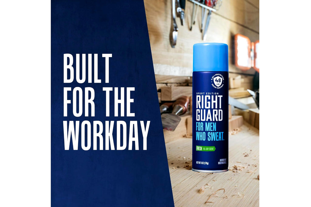 Right Guard Sport Fresh Antiperspirant Spray 6 oz – Pack of 4