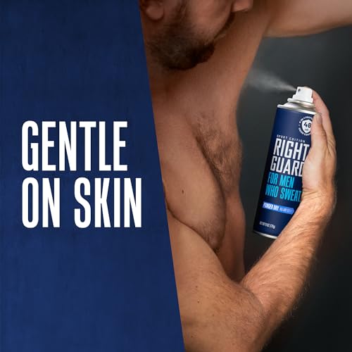 Right Guard Sport Powder Dry Scent 4-in-1 Antiperspirant & Deodorant Spray – 6oz, 3 Pack