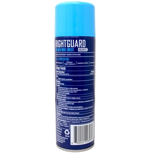 Right Guard Unscented Antiperspirant Aerosol 6 oz - Pack of 3 | For Men Who Sweat