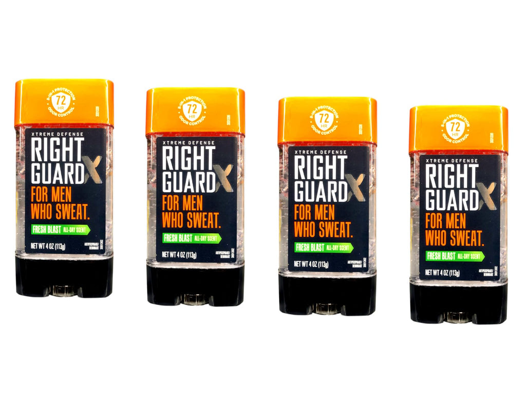 Right Guard Xtreme Defense Gel Fresh Blast Scent – 4 oz Each, 4-Pack