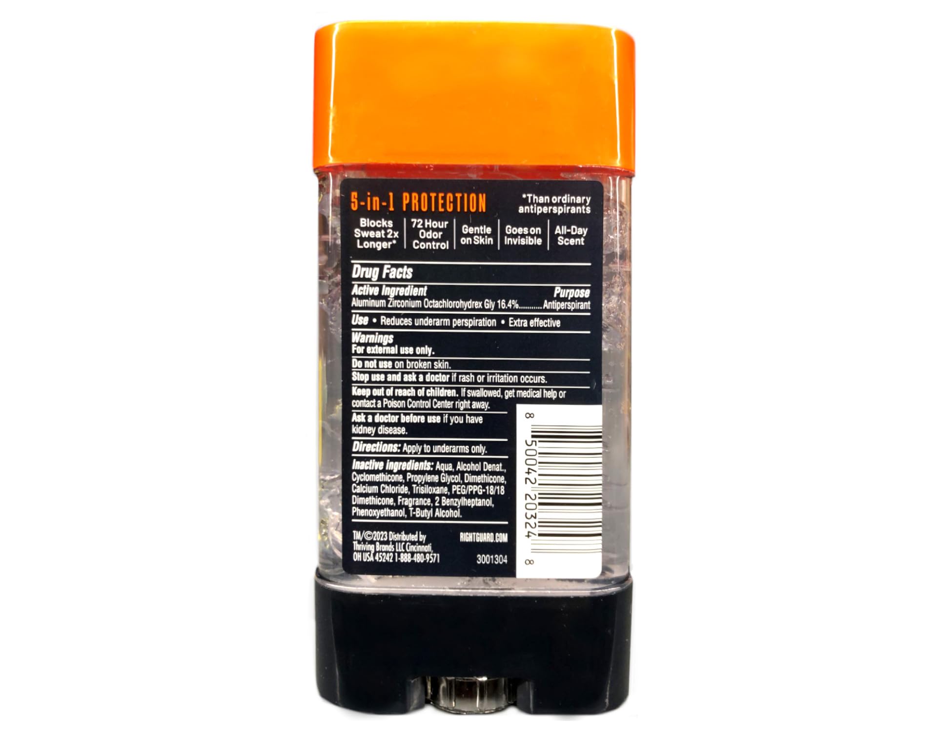 Right Guard Xtreme Defense Gel Fresh Blast Scent – 4 oz Each, 4-Pack
