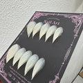 RIICFDD 24 Pcs Halloween Press On Nails – Dragon Claw Gothic Short Curved Stiletto Acrylic Full Cover Nails