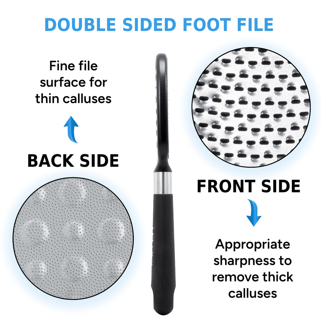 Rikans Foot File – Double-Sided Foot Rasp for Callus & Dead Skin Removal