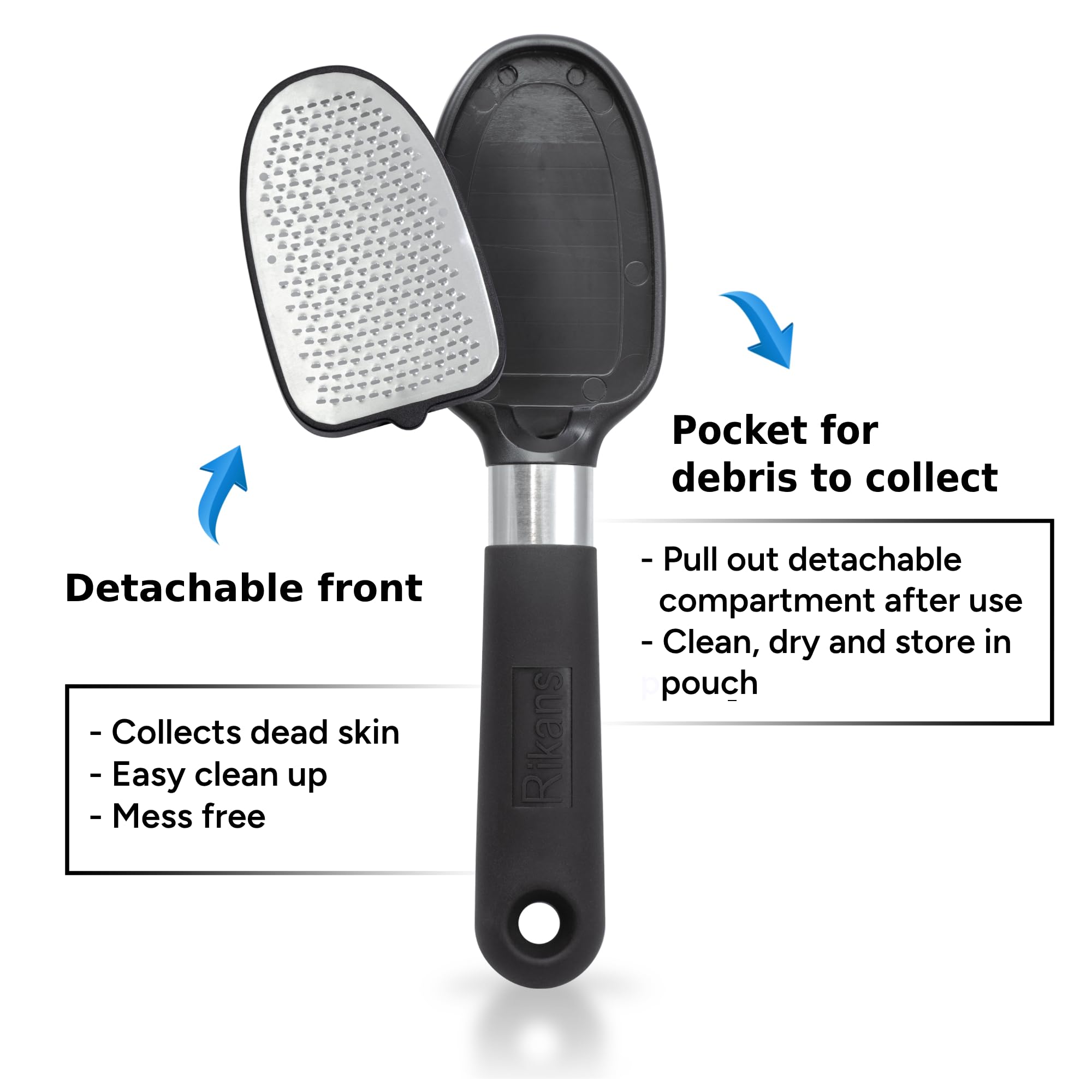 Rikans Foot File – Double-Sided Foot Rasp for Callus & Dead Skin Removal