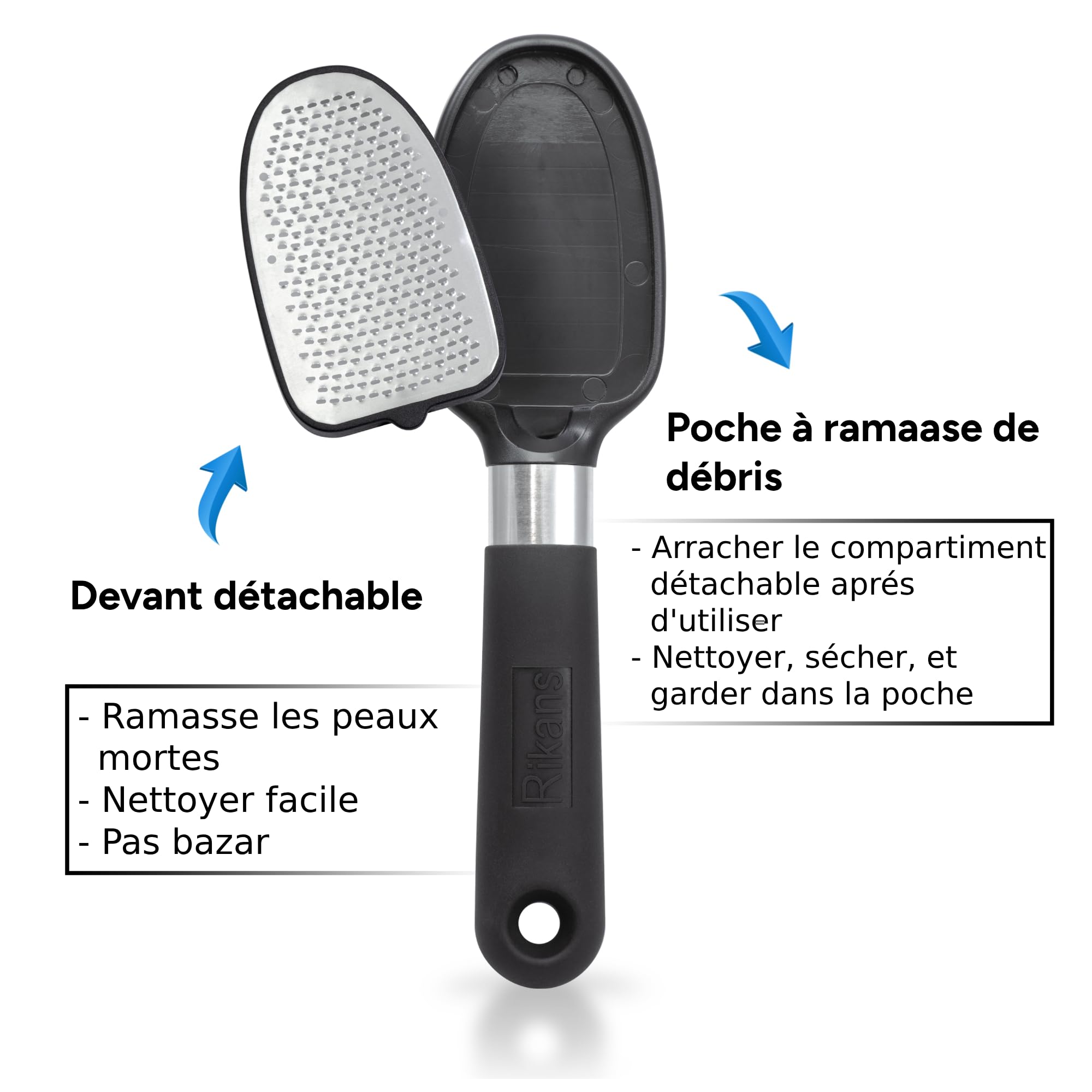 Rikans Foot File – Double-Sided Foot Rasp for Callus & Dead Skin Removal