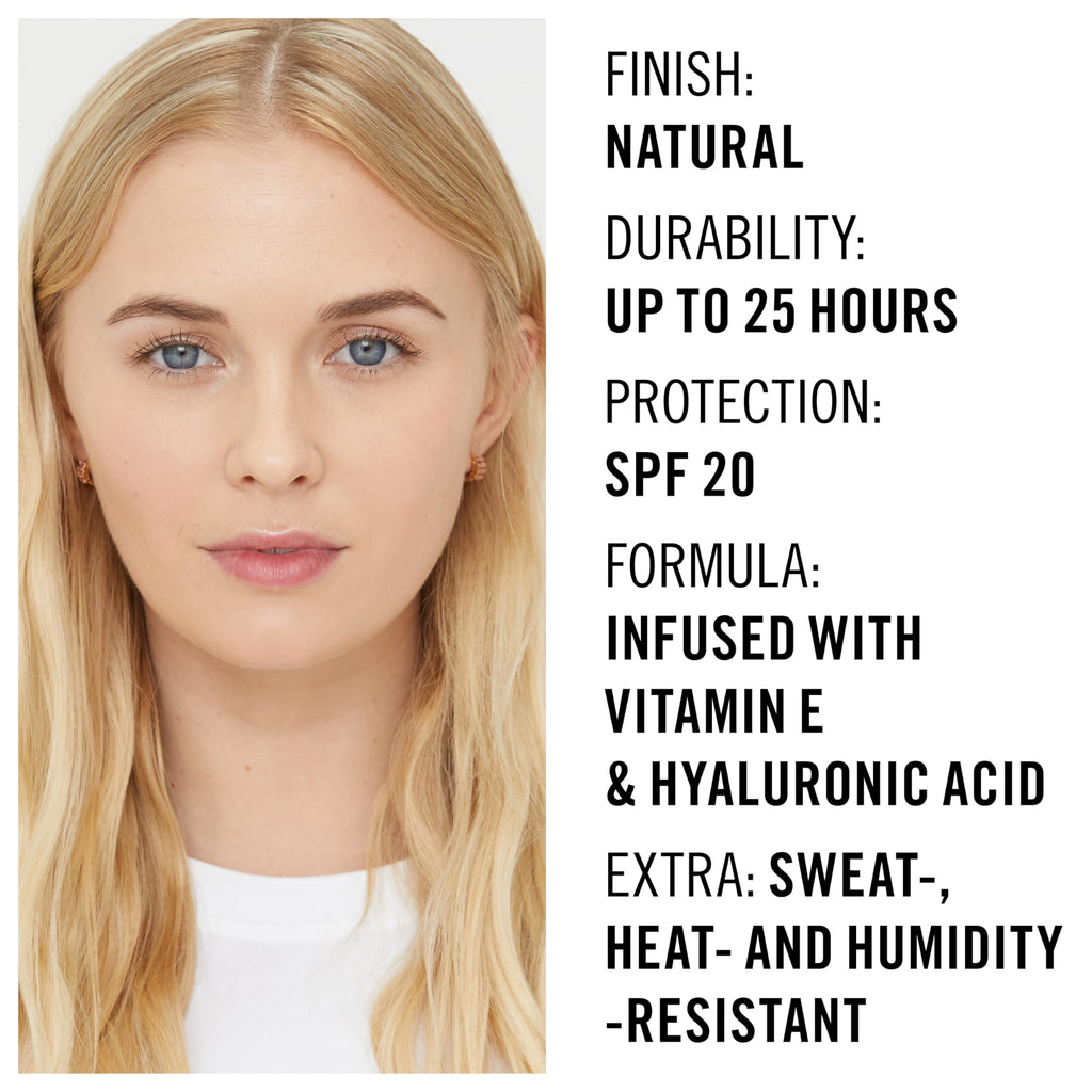 Rimmel Lasting Finish 25HR Foundation – Vanilla 160 (1 oz) | Full Coverage, Waterproof, SPF 20