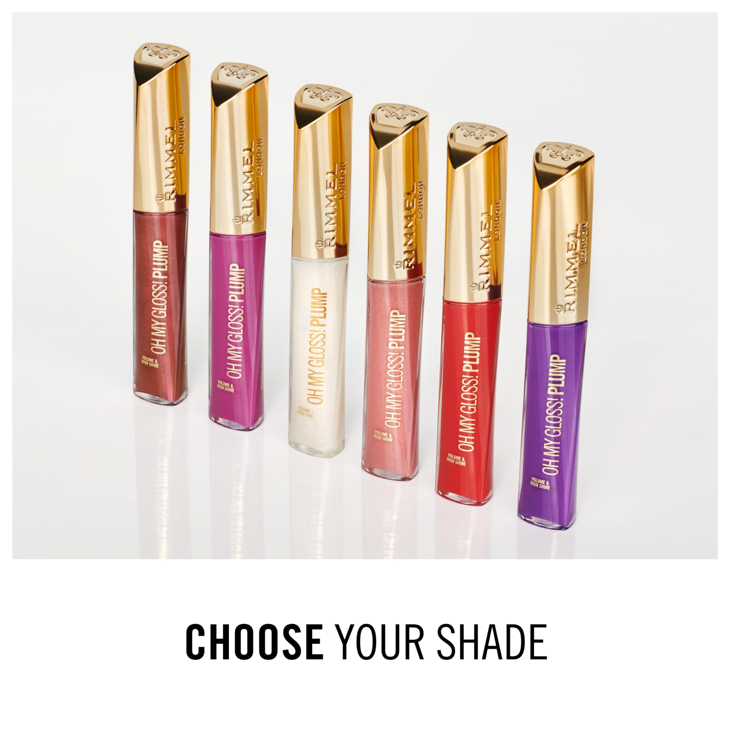 Rimmel Stay Plumped Lip Gloss Diamond Pop – High Shine, Fuller-Lip Illusion