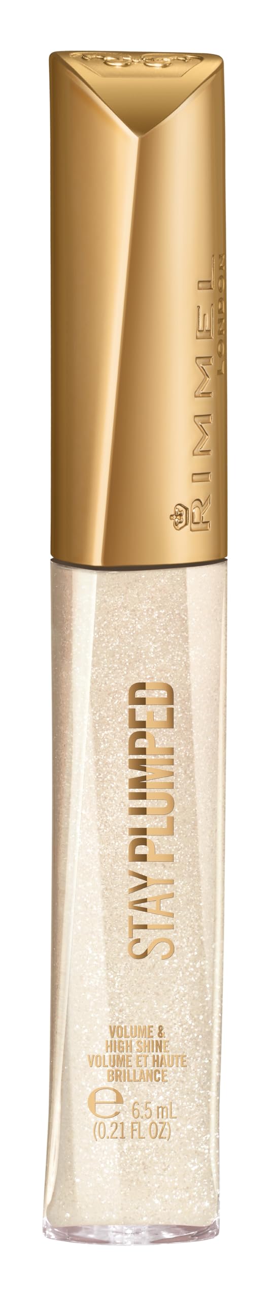 Rimmel Stay Plumped Lip Gloss Diamond Pop – High Shine, Fuller-Lip Illusion