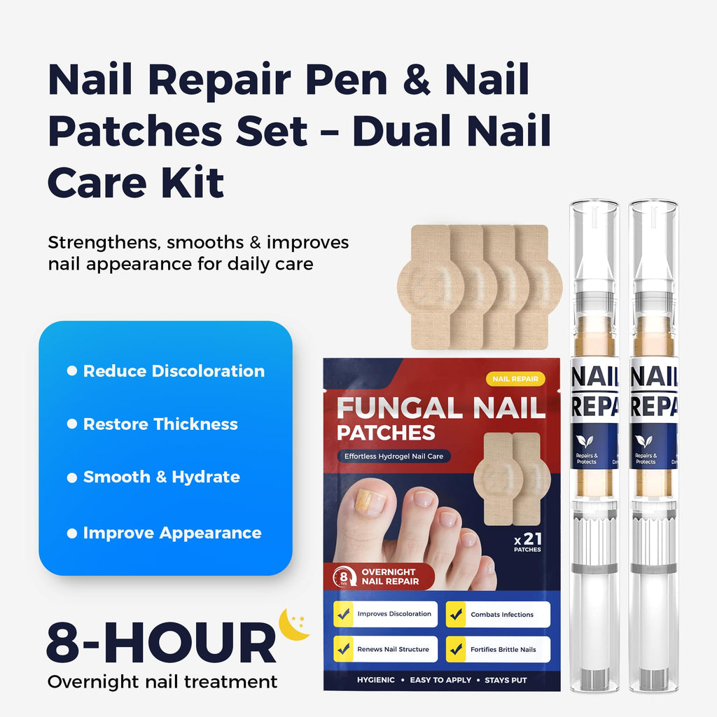 Rinlus Fungal Nail Patches & Nail Repair Pen – Fast-Acting 7-Day Toenail Treatment