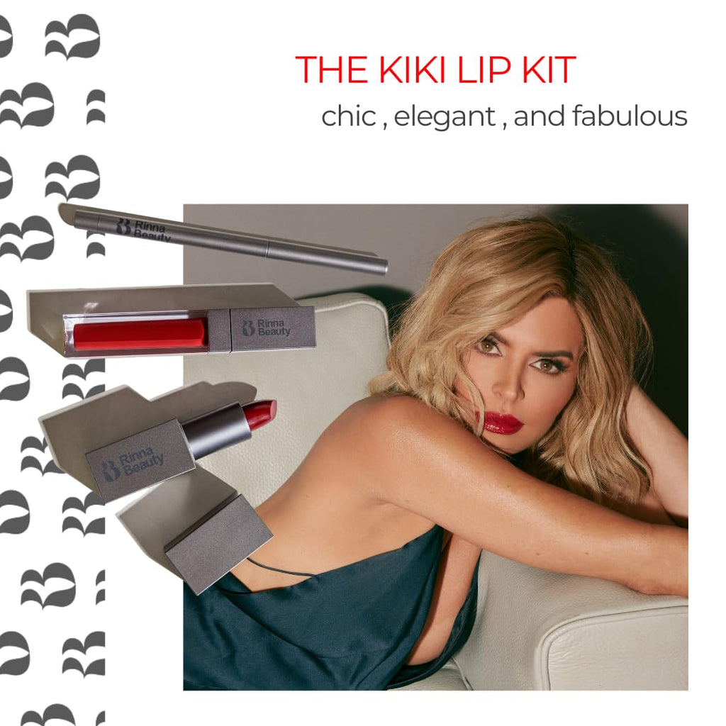 Rinna Beauty Icon Lip Kit KiKi – All-in-One Lip Set (Vegan, Cruelty-Free)