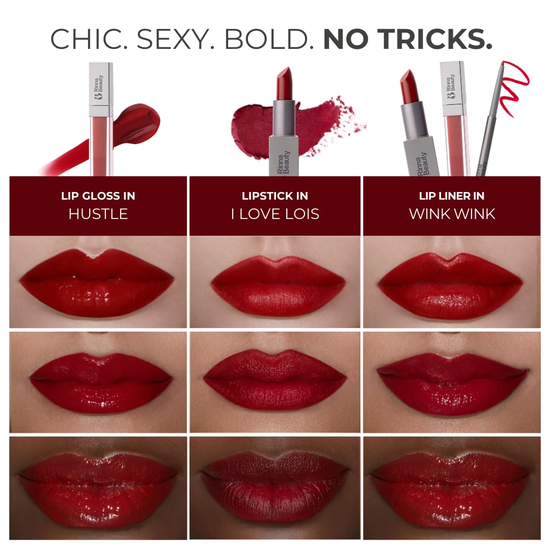 Rinna Beauty Icon Lip Kit KiKi – All-in-One Lip Set (Vegan, Cruelty-Free)