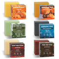 Rinse & Robust Men’s Natural Bar Soap – 6-Pack (5.3 oz each) – Fresh Subtle Scents for Face, Body & Hands