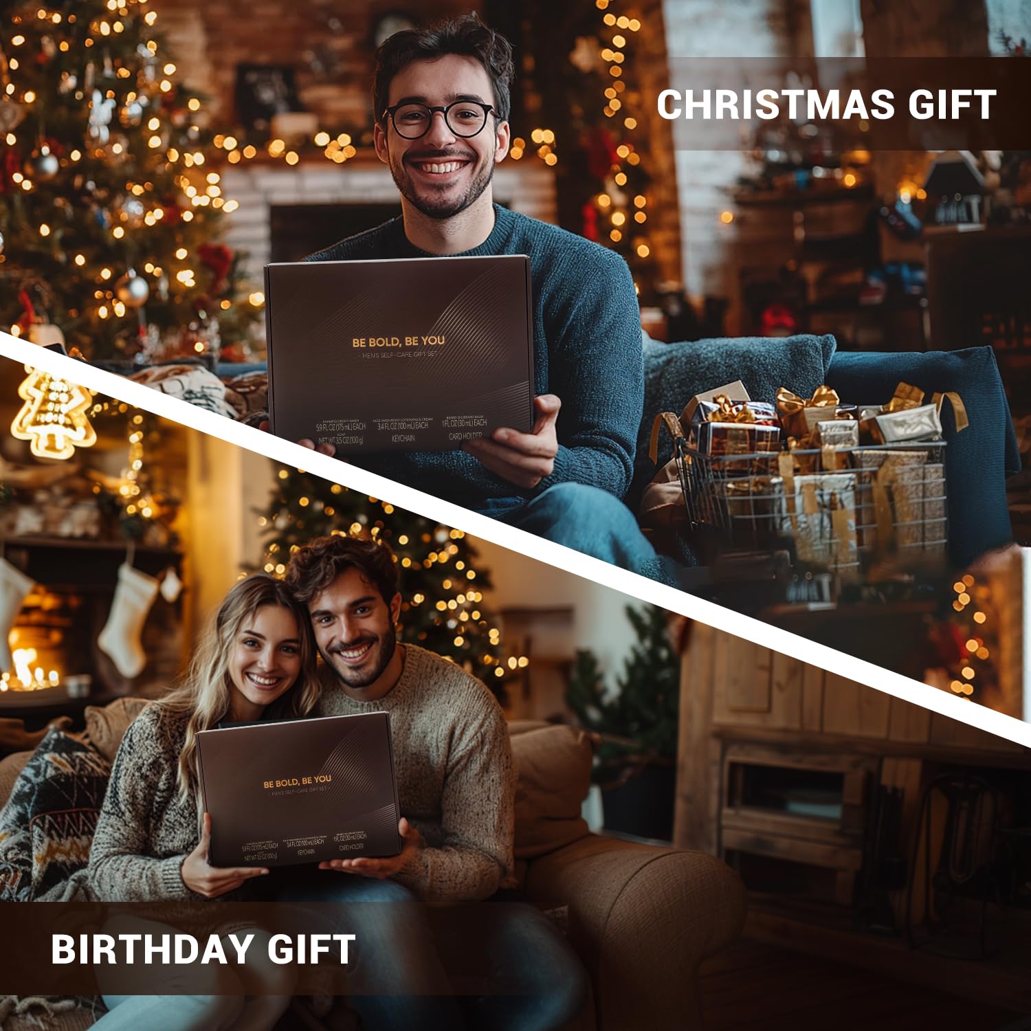 Rinse & Robust Men’s Gift Set – Sandalwood Grooming & Beard Care with Accessories
