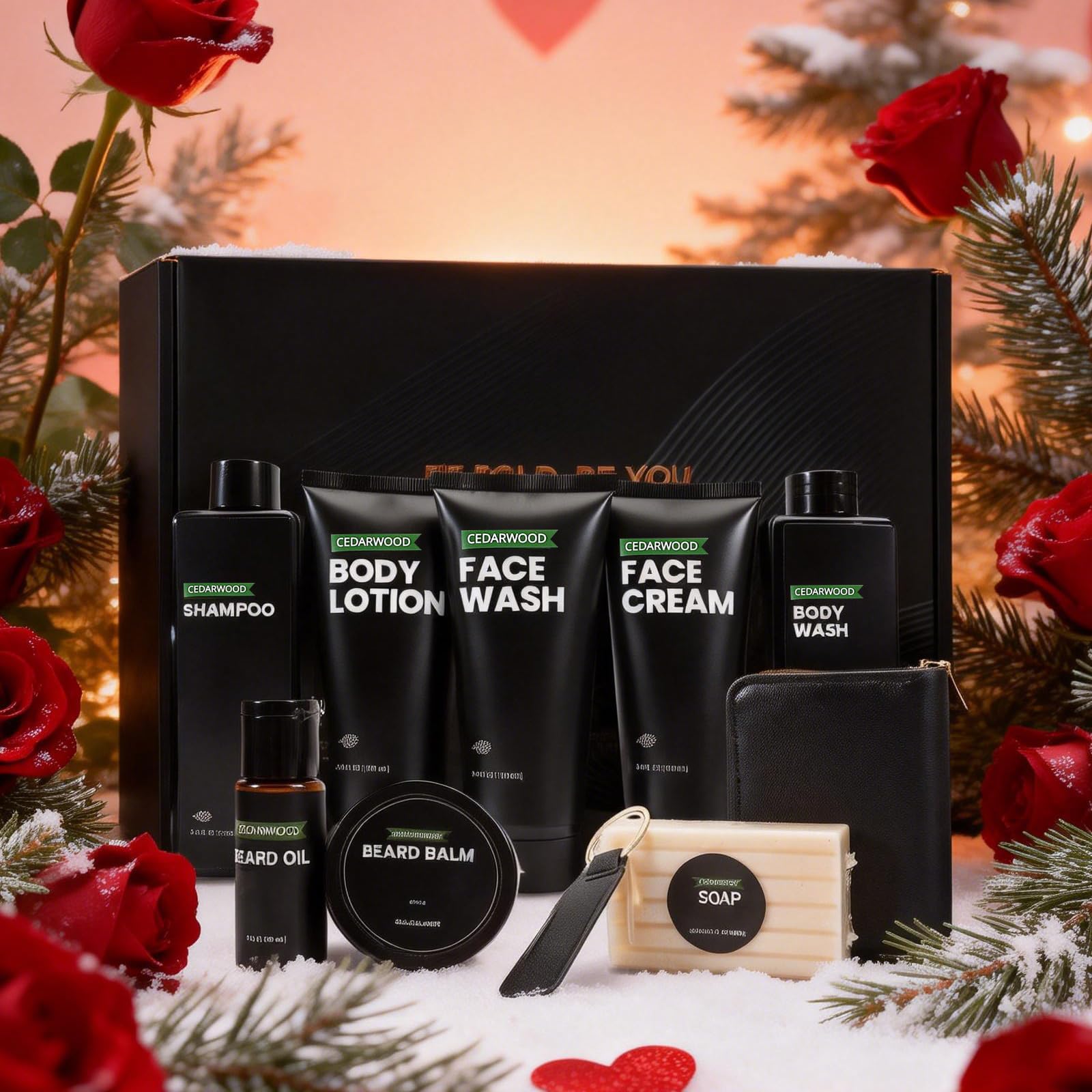 Rinse & Robust Beard Kit for Men – Cedarwood Oil & Balm Gift Set