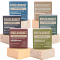 Rinse & Robust Mens Natural Bar Soap 6-Piece Gift Set – Exfoliating & Moisturizing Bars