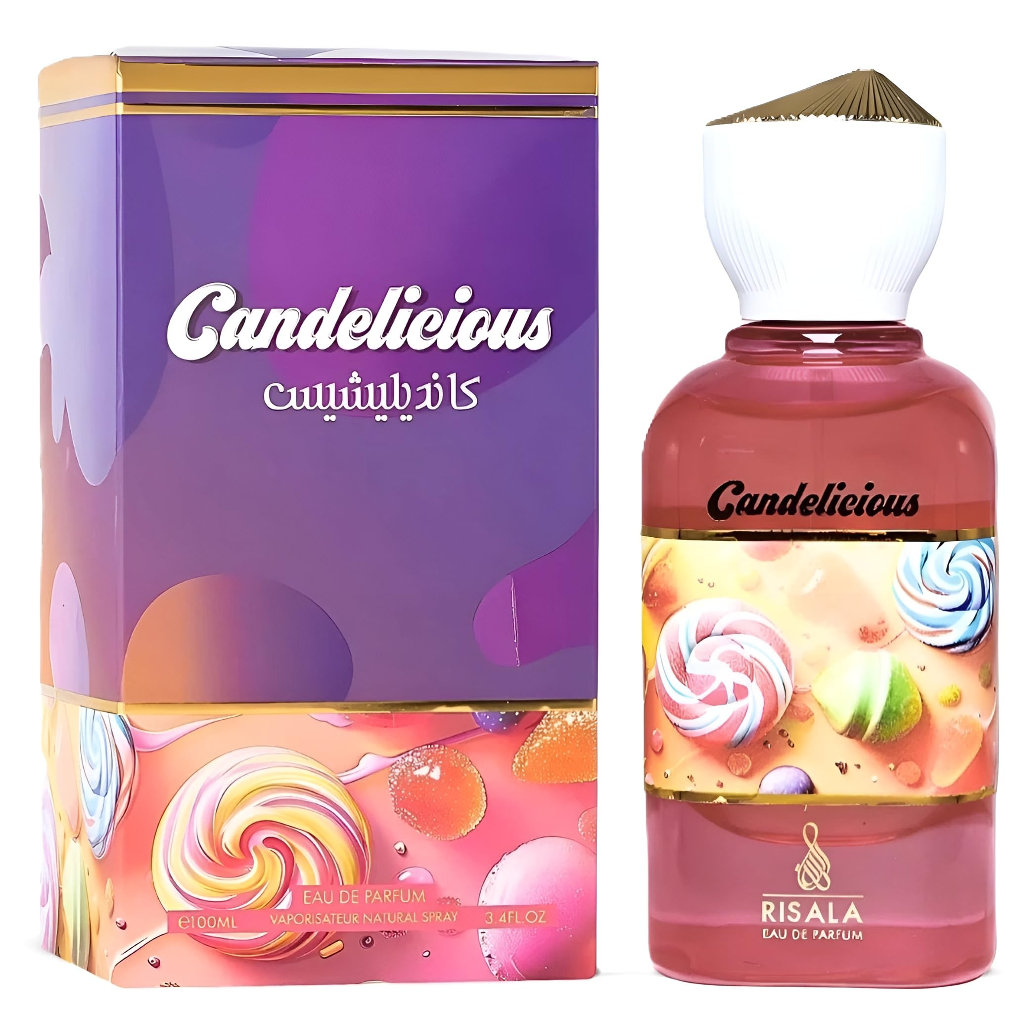 Risala Candelicious Unisex Eau de Parfum Spray, 3.4 oz