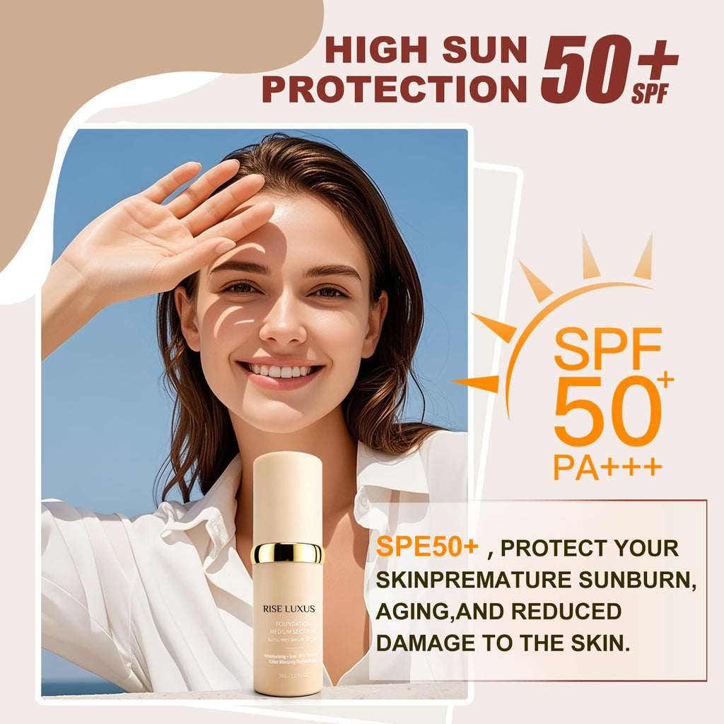 Rise Luxus Ultrablend 4-in-1 Foundation SPF 50 | Hydrating, Waterproof, 2025 Upgrade