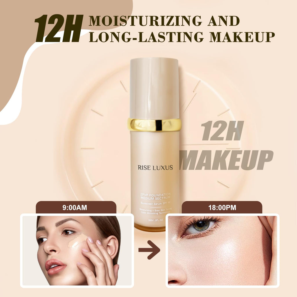 Rise Luxus Ultrablend 4 In 1 Foundation SPF 50 Waterproof – Lightweight Coverage