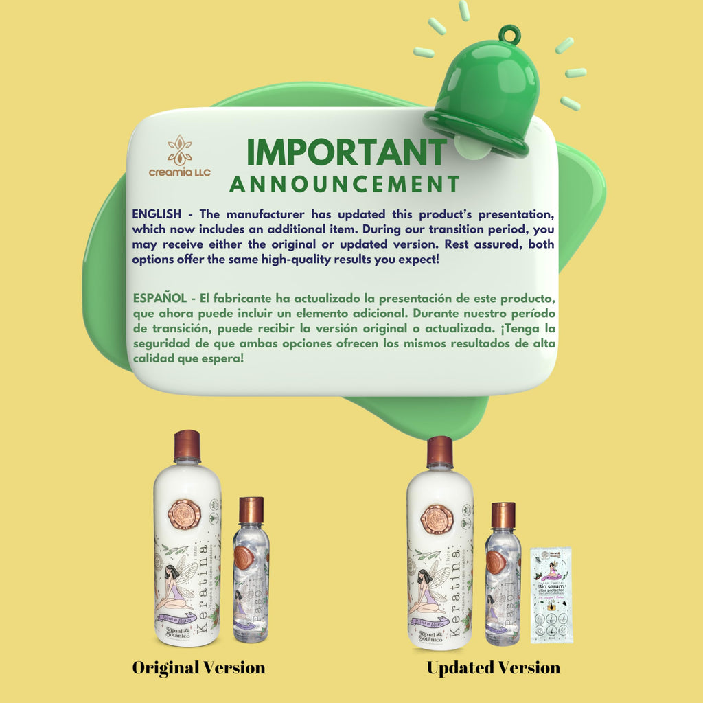 Ritual Botanico Organic Keratin 1L Hair Relaxer Kit – Vegan, Ammonia-Free