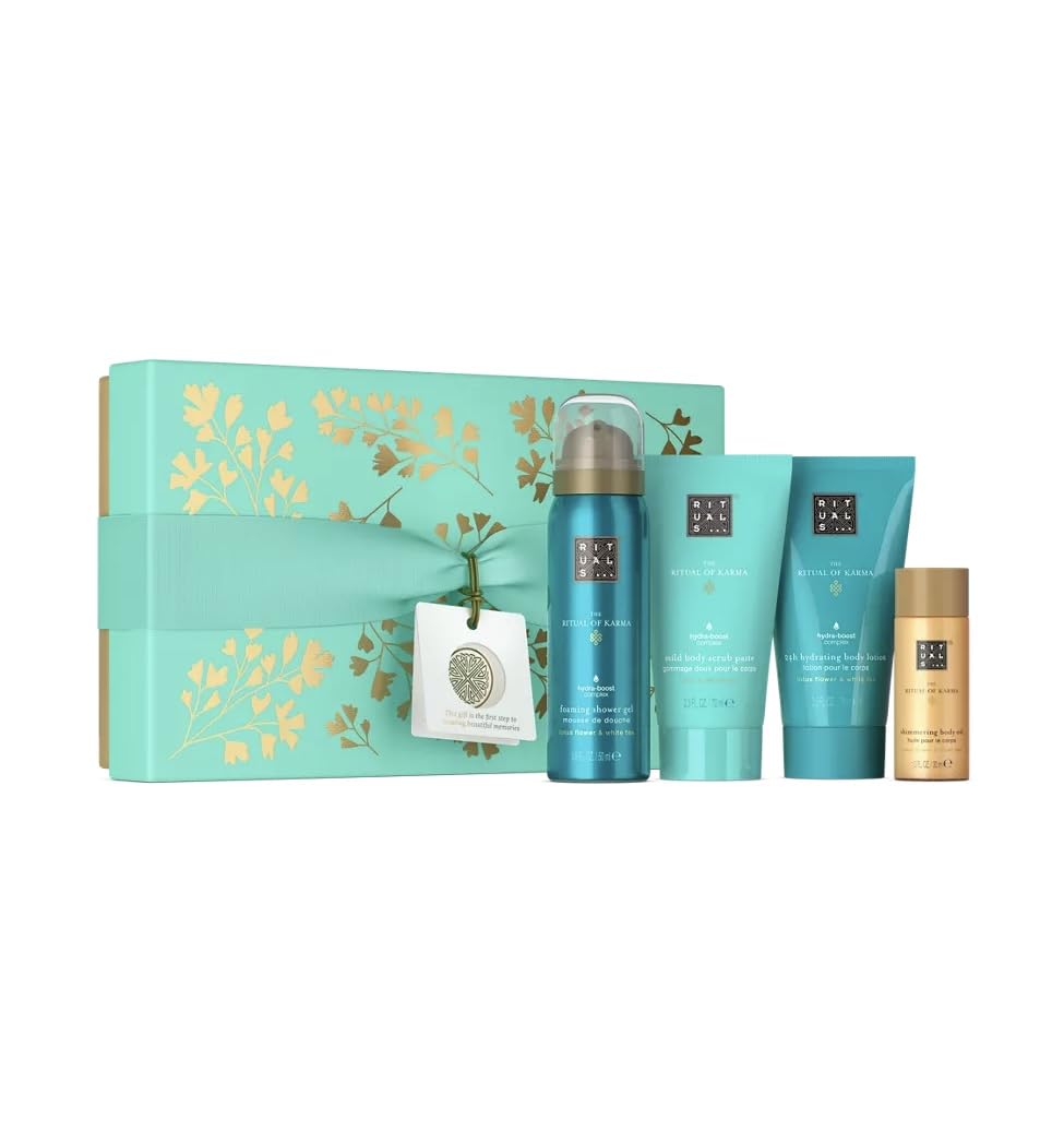 RITUALS Karma Giftset: Body Cream, Body Oil, Foaming & Cooling Shower Gels