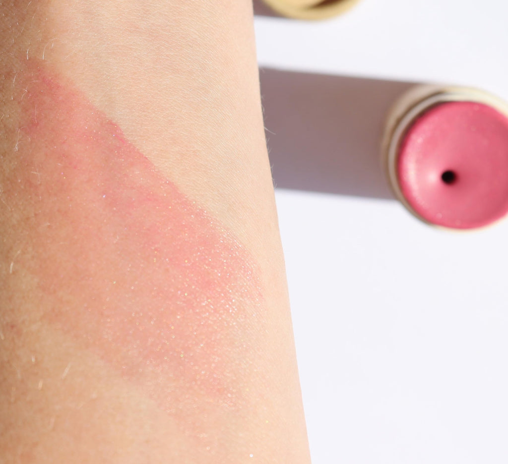 River Organics Vegan Blush Stick – Hydrating, Multi-Use Cream Blush in Bloom (0.50 oz) | Plastic-Free Packaging